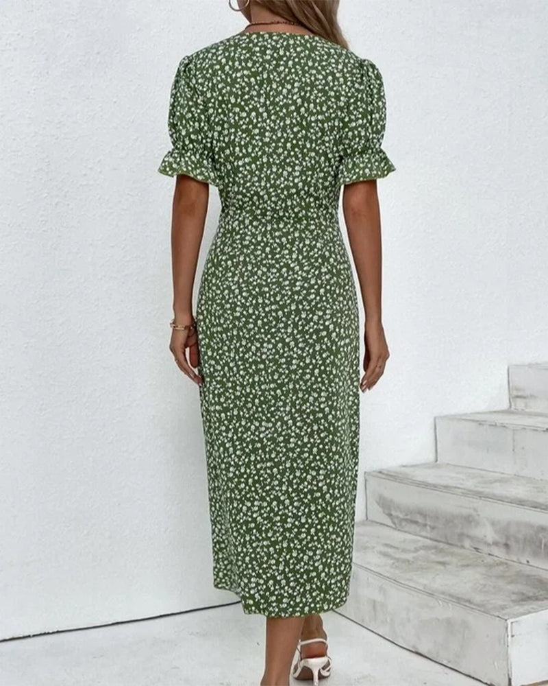 Sophie | Elegant and Comfortable Midi Dress with Floral Print
