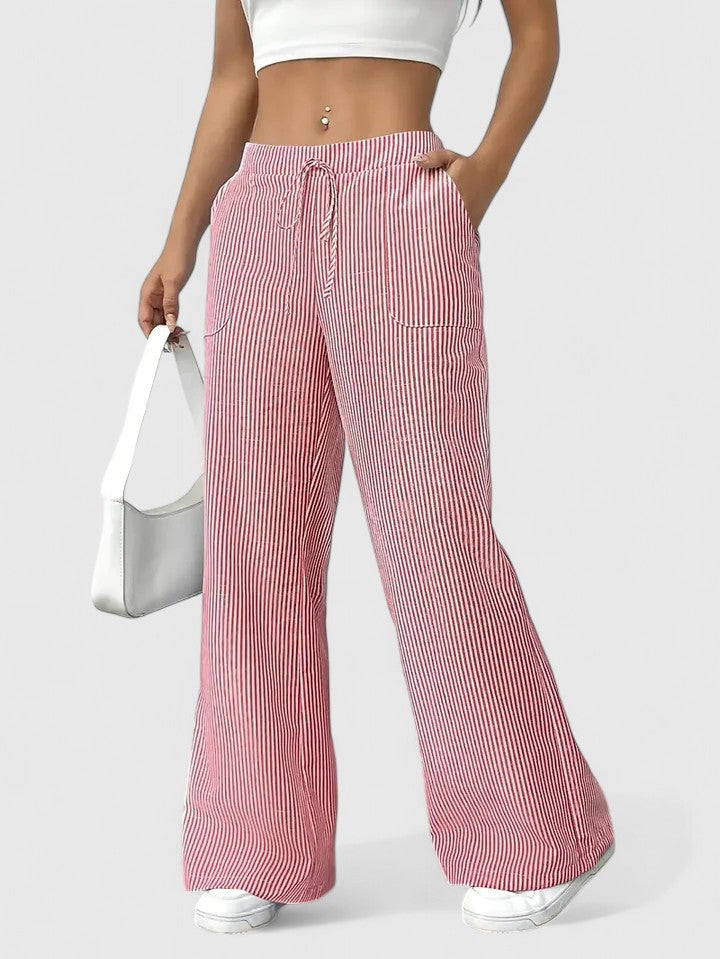 Dominique | Spacious and comfortable pants with elegant details