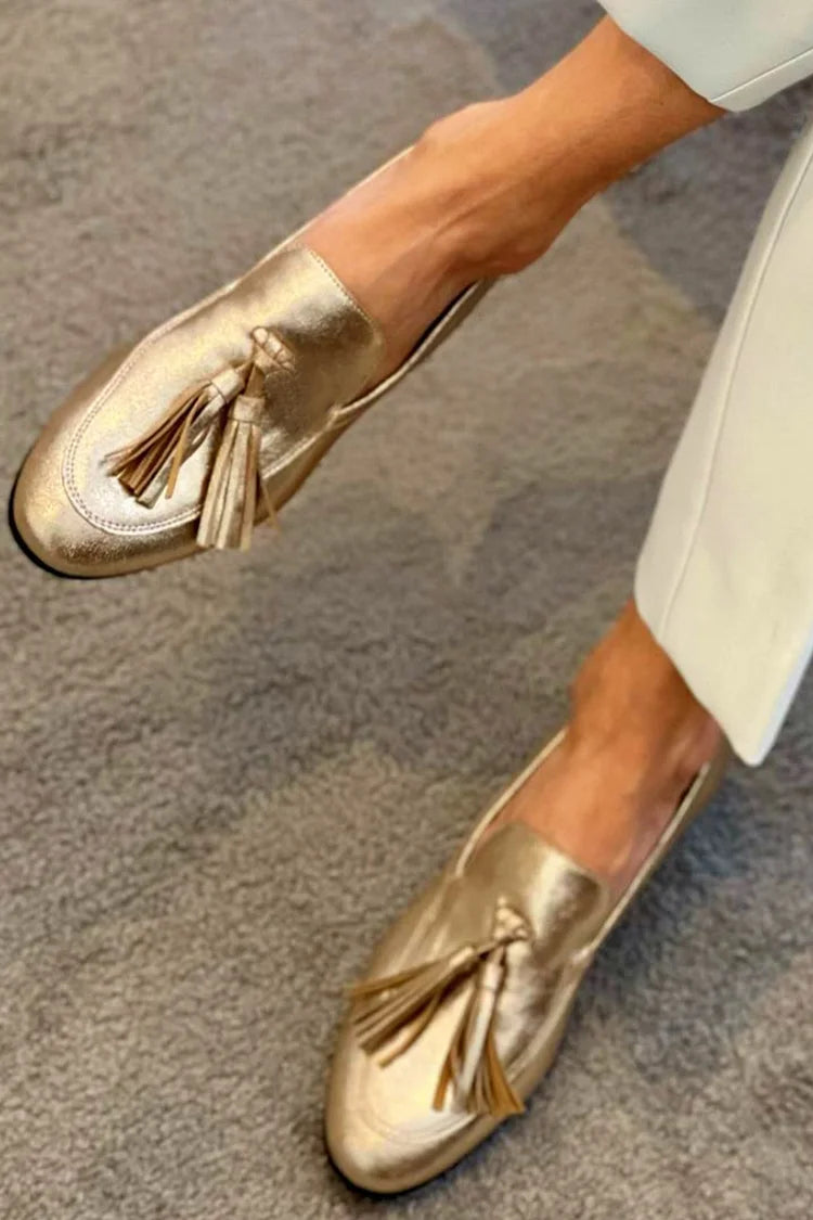 Donatella | Loafers with Golden Tassels