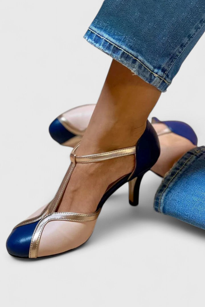 Graceful Comfortable Real Leather Heels