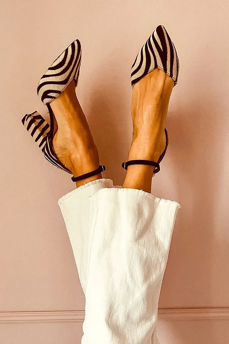 Selene | Zebra Couture Heels