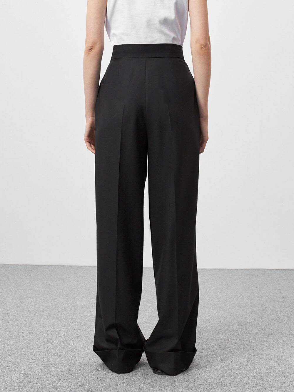 Black high-waisted pants