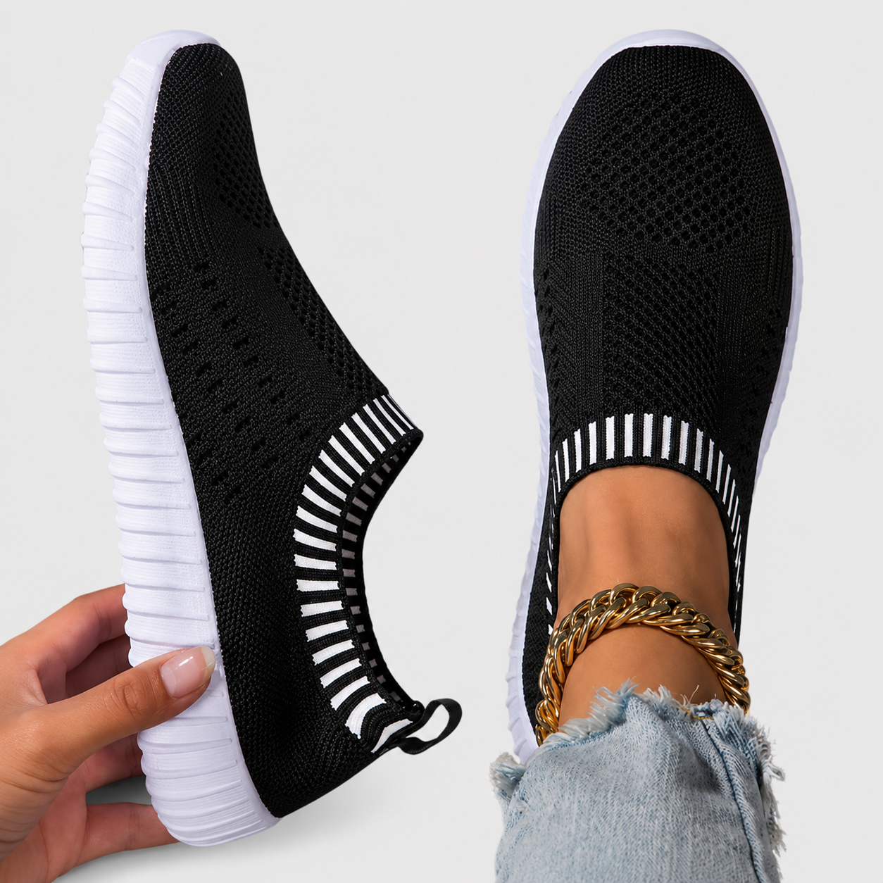 Ultra-lightweight non-slip sneakers