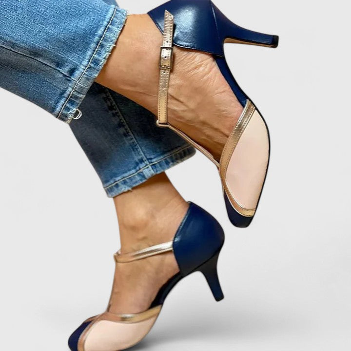 Graceful Comfortable Real Leather Heels