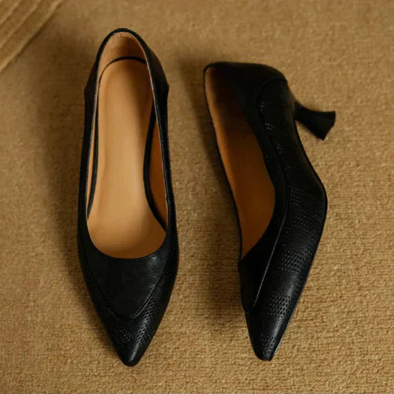 Royal Poise Real Leather Pumps