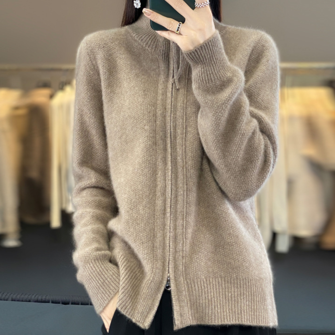 Luna Women's Zip-Up Cardigan Soft, Comfortable and Versatile for All Seasons