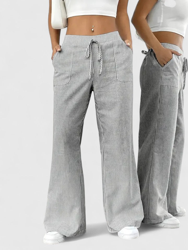Dominique | Spacious and comfortable pants with elegant details