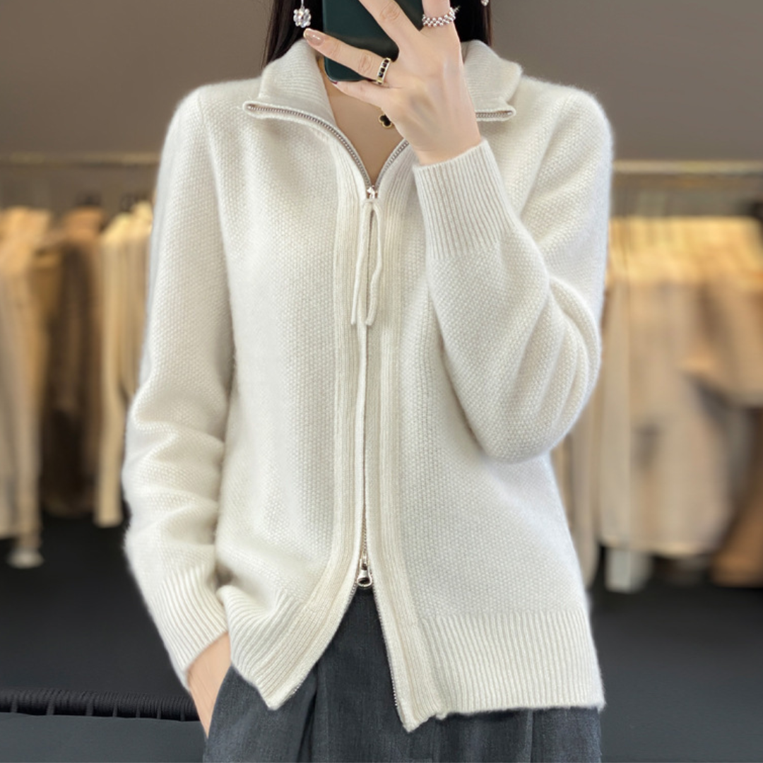 Luna Women's Zip-Up Cardigan Soft, Comfortable and Versatile for All Seasons