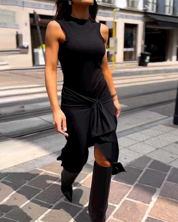 CELESTE | Long Sleeveless Dress Elegant and Comfortable