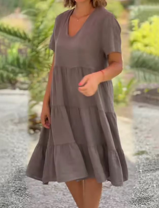 SOFIA | Light Summer Dress with Flowing Fit and Elegant Casual Style