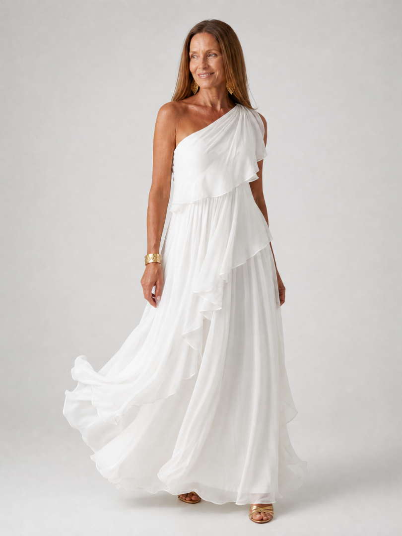 Ela | Cascading Ruffle Maxi Dress