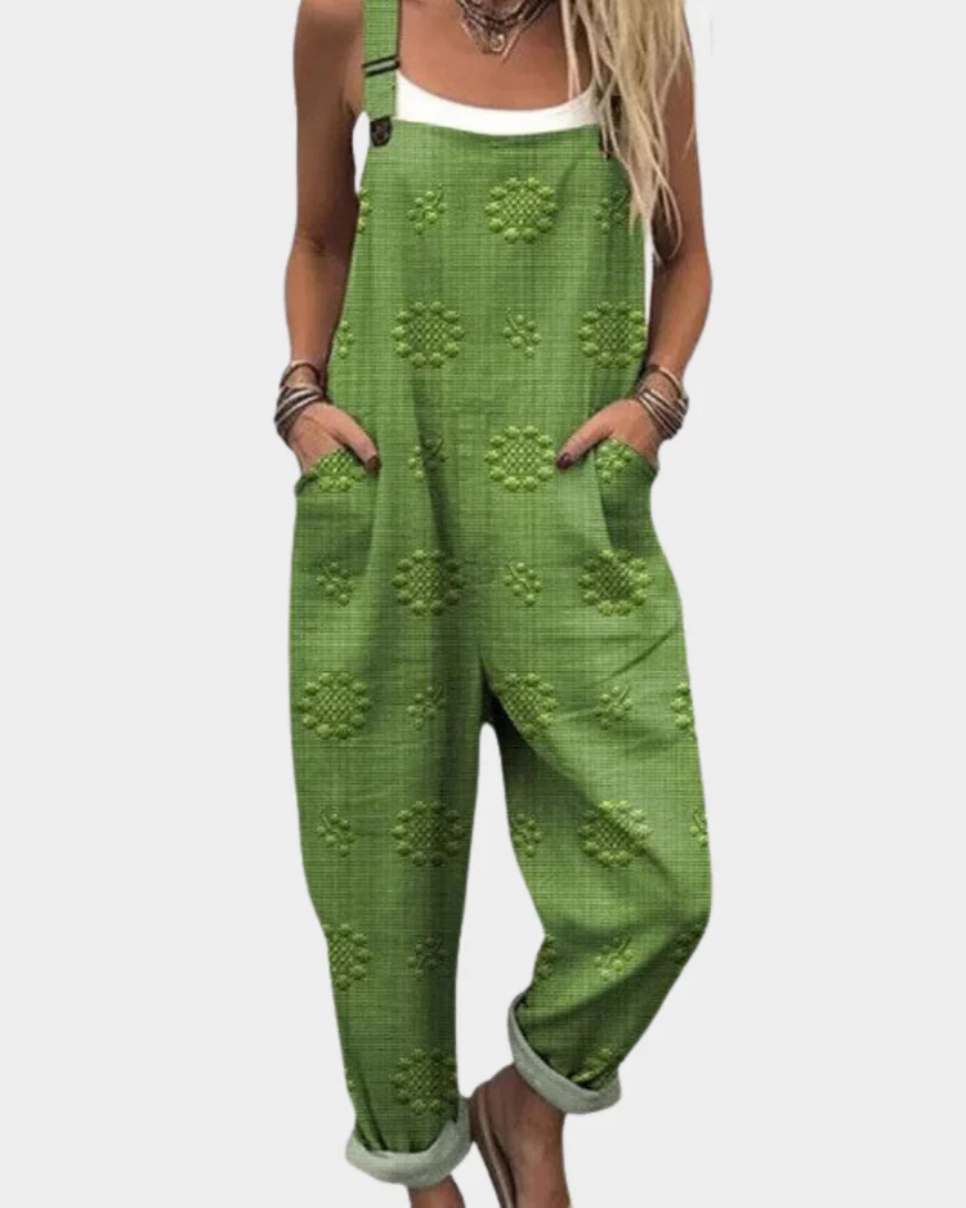 SIENNA | Floral Overalls for Effortless Comfort and Flattering Style