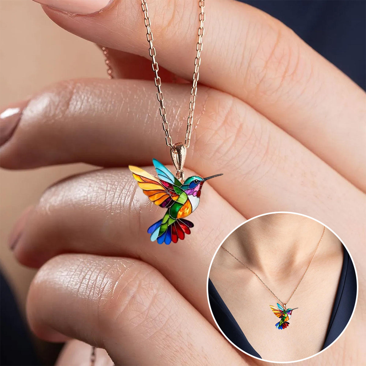 Auréa™ - The Colibri Necklace Elegance Glamour and Chic