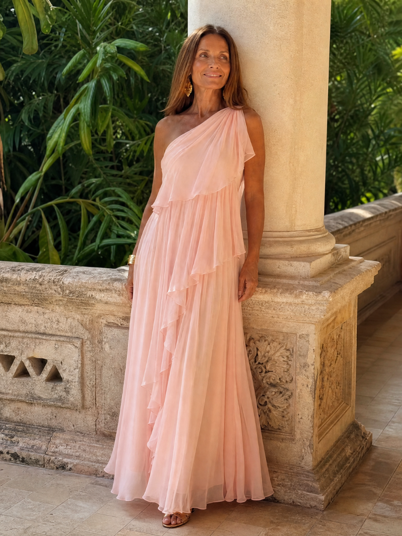 Ela | Cascading Ruffle Maxi Dress