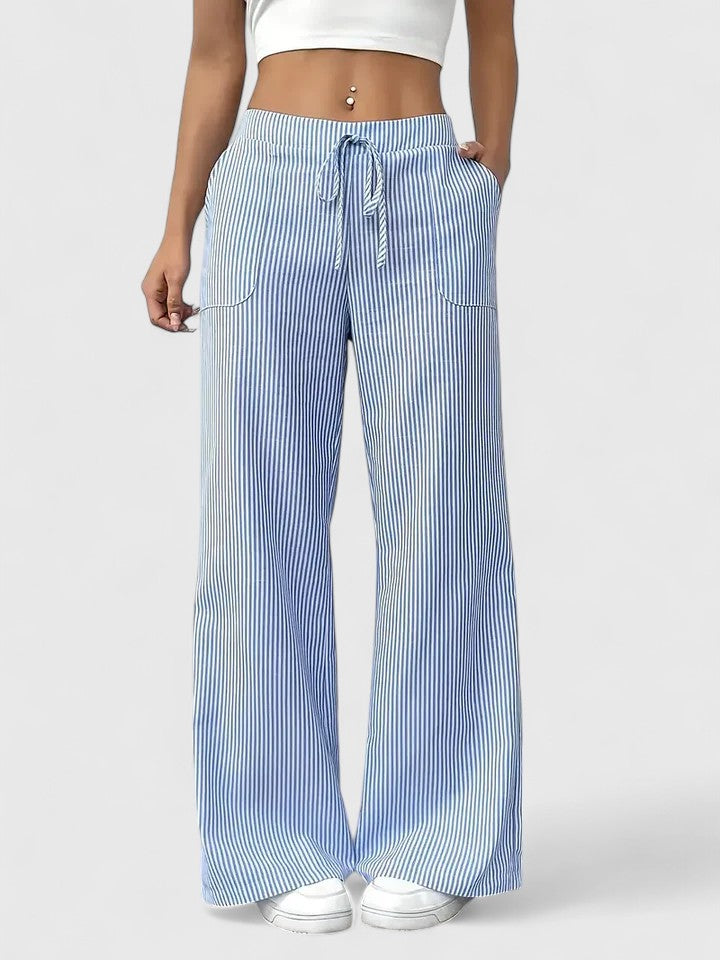 Dominique | Spacious and comfortable pants with elegant details