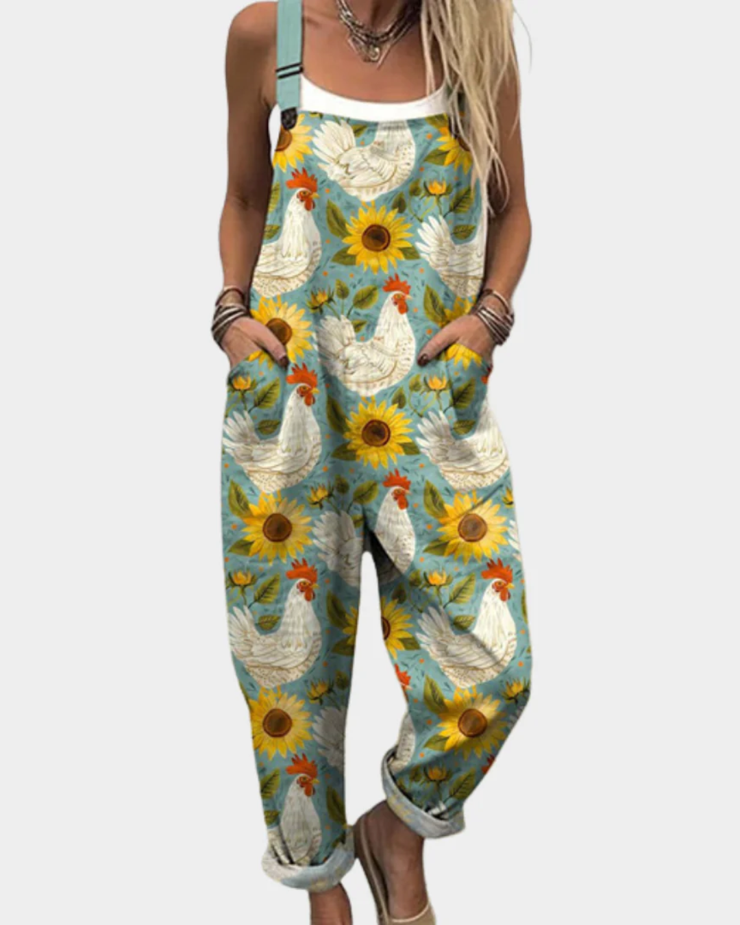 SIENNA | Floral Overalls for Effortless Comfort and Flattering Style