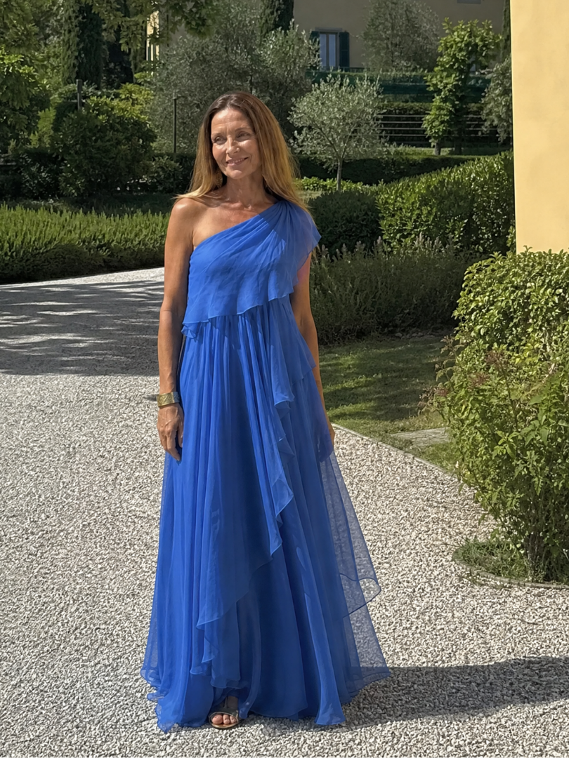 Ela | Cascading Ruffle Maxi Dress