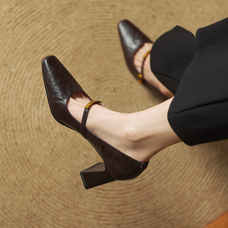 Marleon Leather Pumps