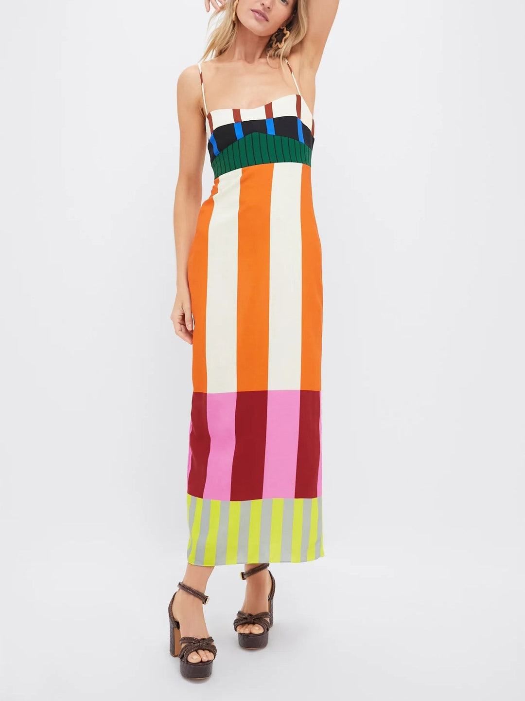 VITTORIA | Long Floral Dress with a Embracing Fit for Sunny Days