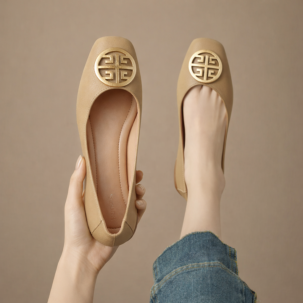 Orchard Leather Ballet Flats
