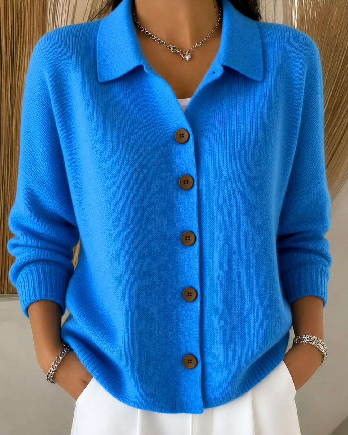 Sienna | Button Collar Cardigan