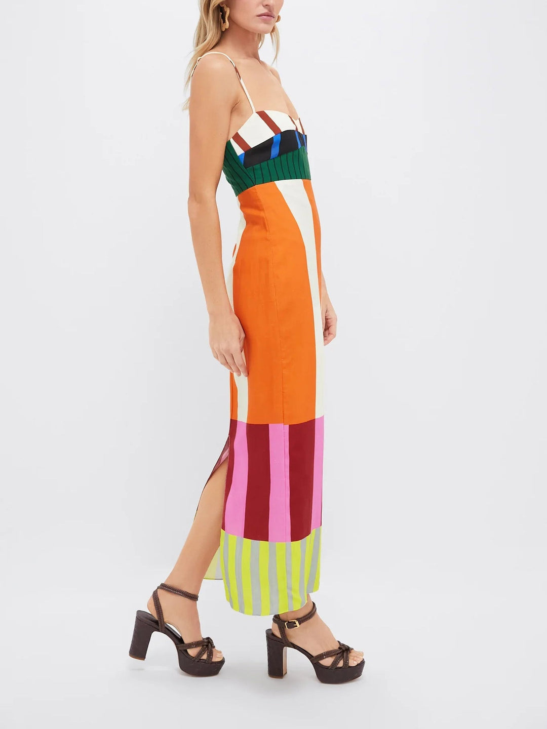 VITTORIA | Long Floral Dress with a Embracing Fit for Sunny Days