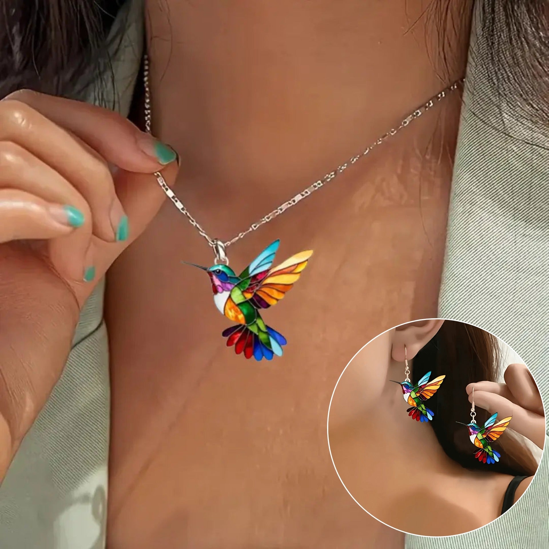 Auréa™ - The Colibri Necklace Elegance Glamour and Chic