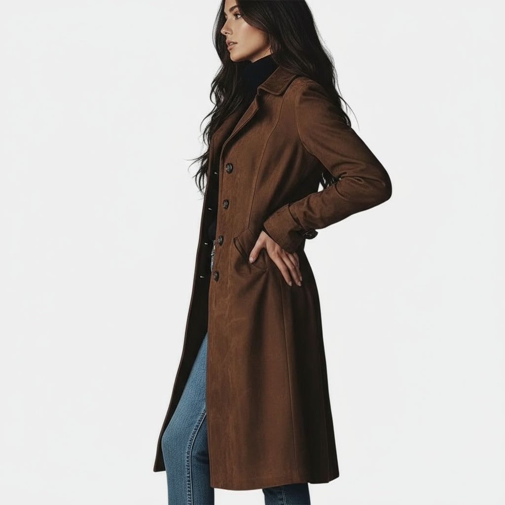 ESMÉE™ | Long Coat with Timeless Elegance and Comfort for Day and City
