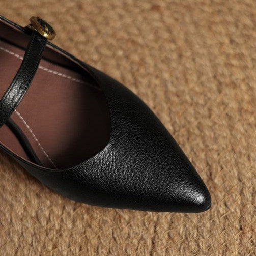 Eloria Leather Kitten Heels