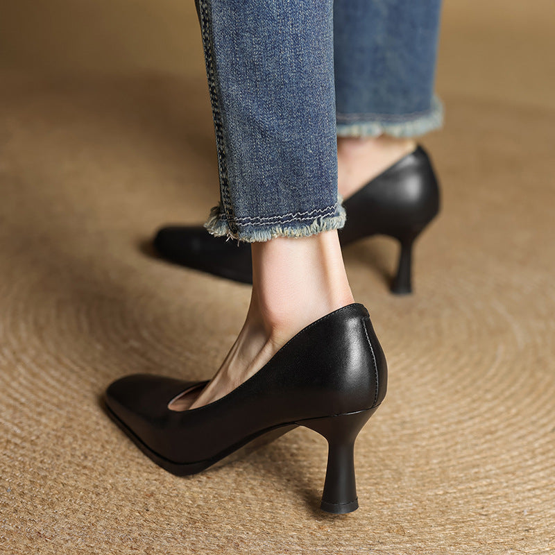 Elviera Leather Pumps