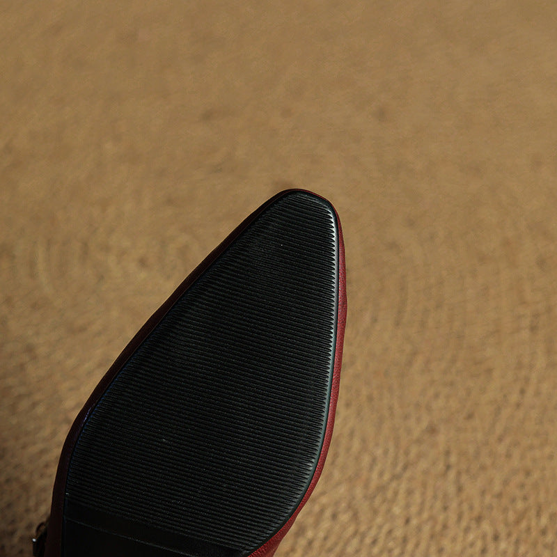 Vintage Real Leather Mules