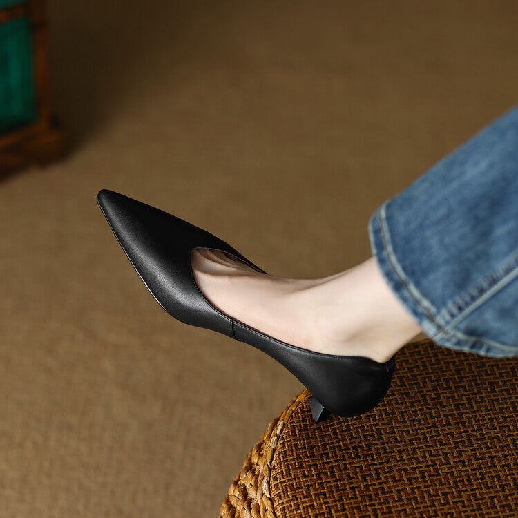 Glamour Line Real Leather Pumps