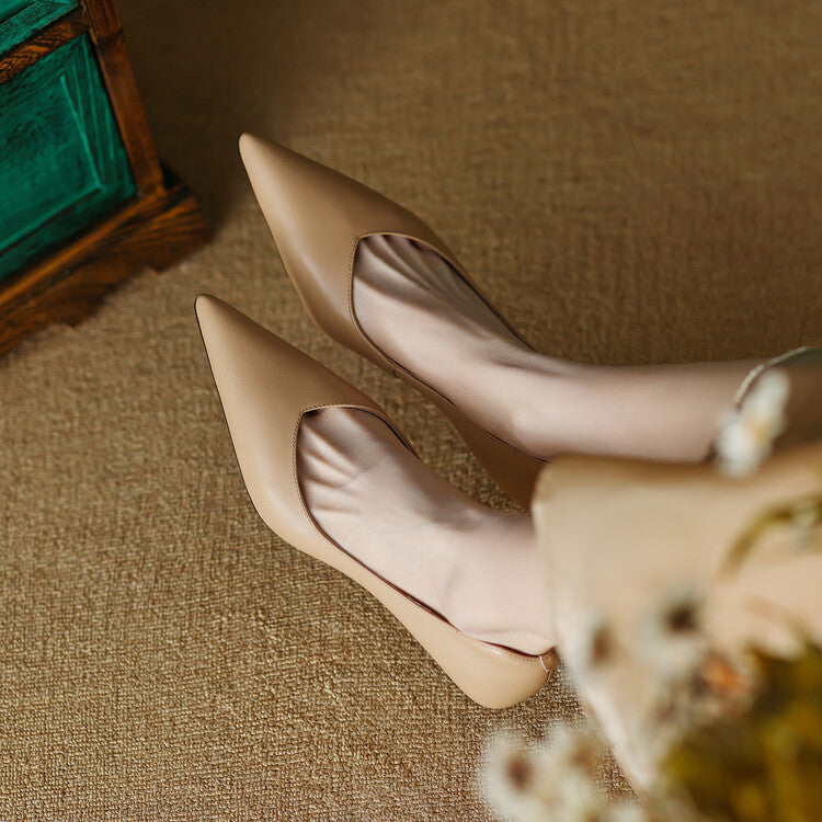 Glamour Line Real Leather Pumps