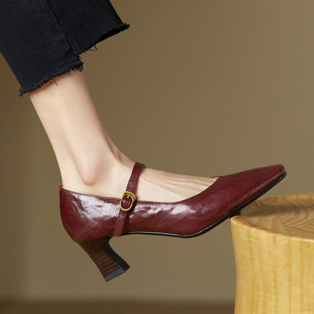 Orvane Mary Jane in Leather