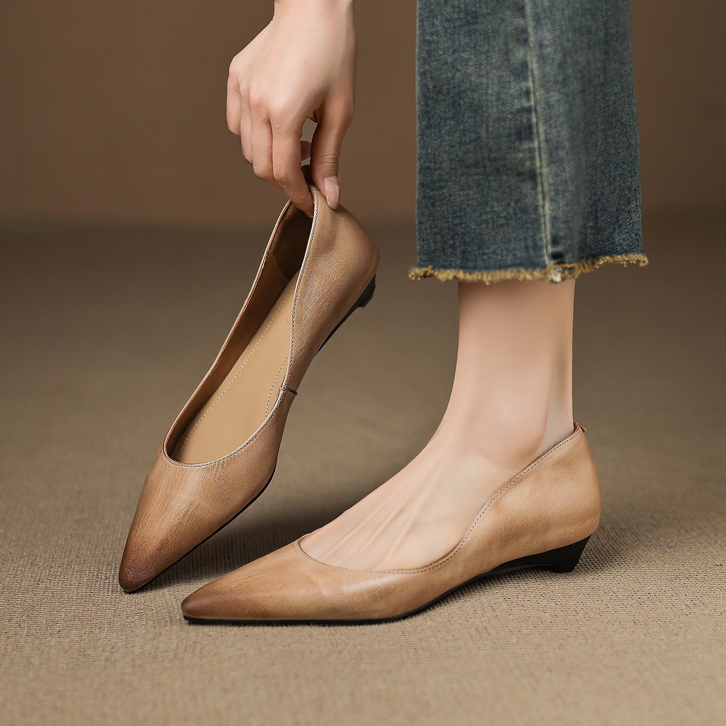 Genuine Leather Ballerinas Arla