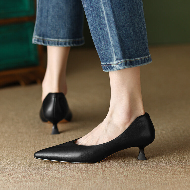 Glamour Line Real Leather Pumps