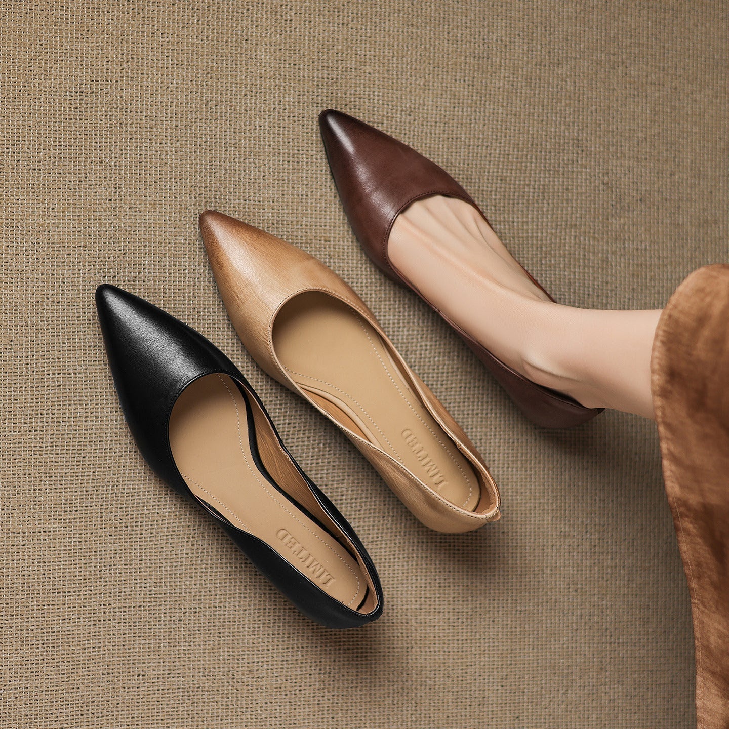 Genuine Leather Ballerinas Arla