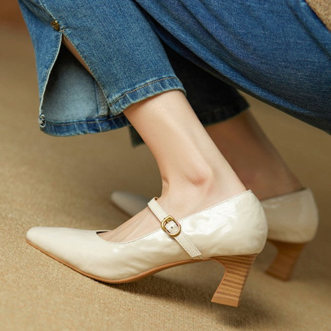 Orvane Mary Jane in Leather