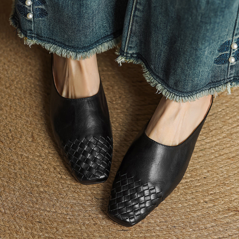 Breathable Real Leather Mules