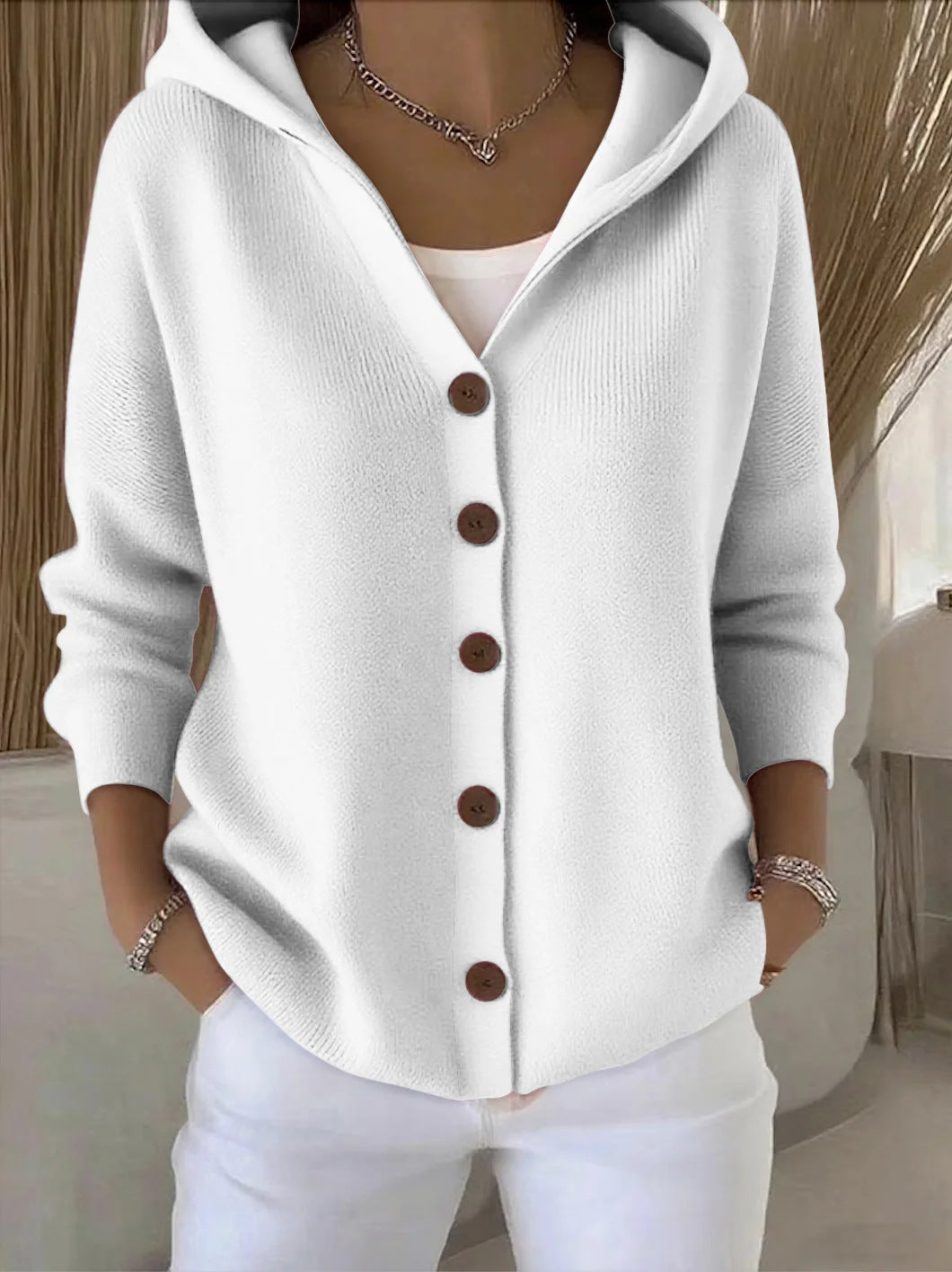 Zoé - Soft Knit Cardigan with Hood