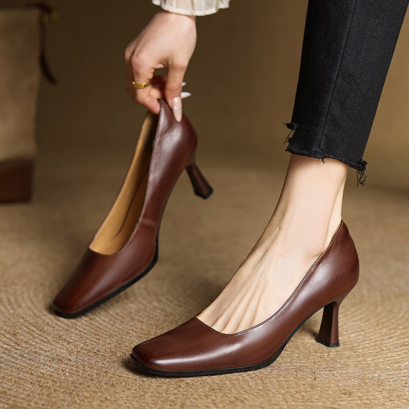 Elviera Leather Pumps