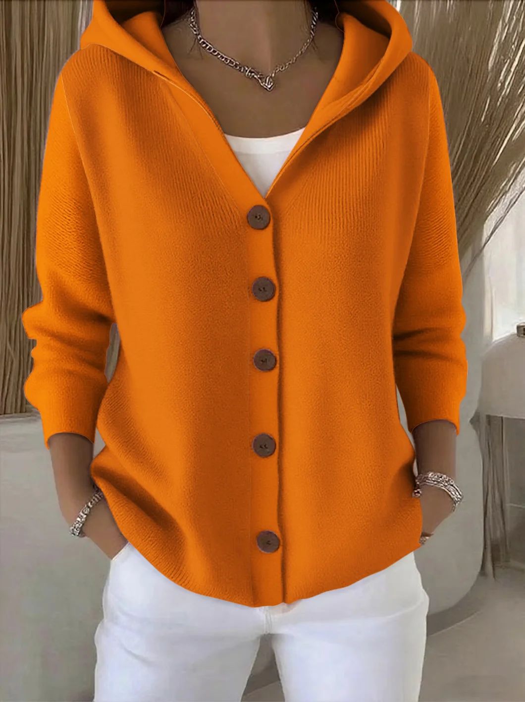 Zoé - Soft Knit Cardigan with Hood