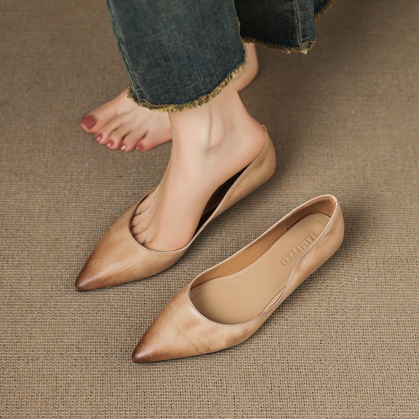 Genuine Leather Ballerinas Arla