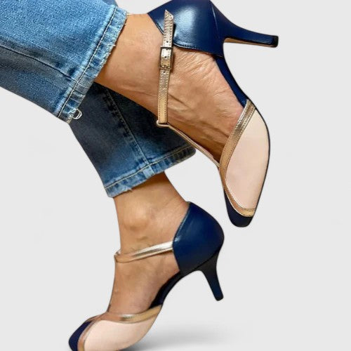 Graceful Comfortable Real Leather Heels