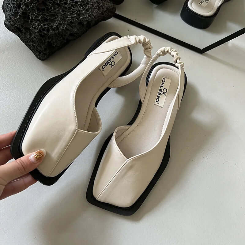 Slip-On Real Leather Flats