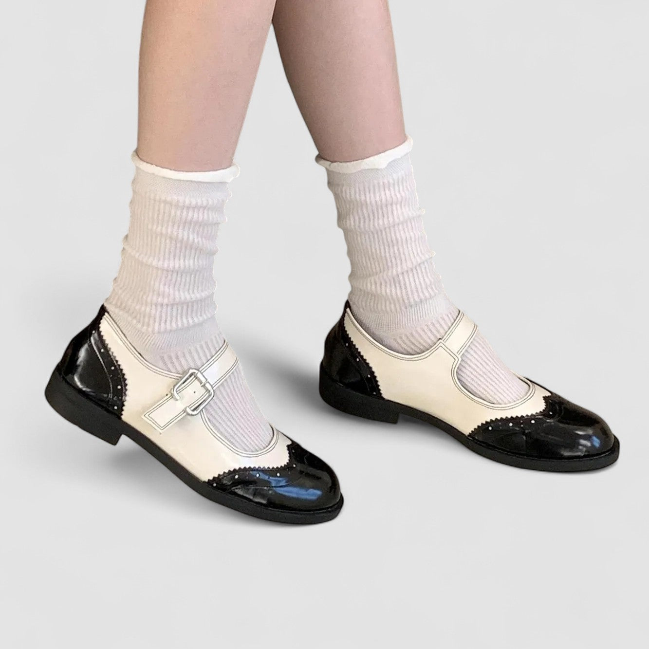 Vintage T-Bar Comfort Real Leather Mary Jane Shoes