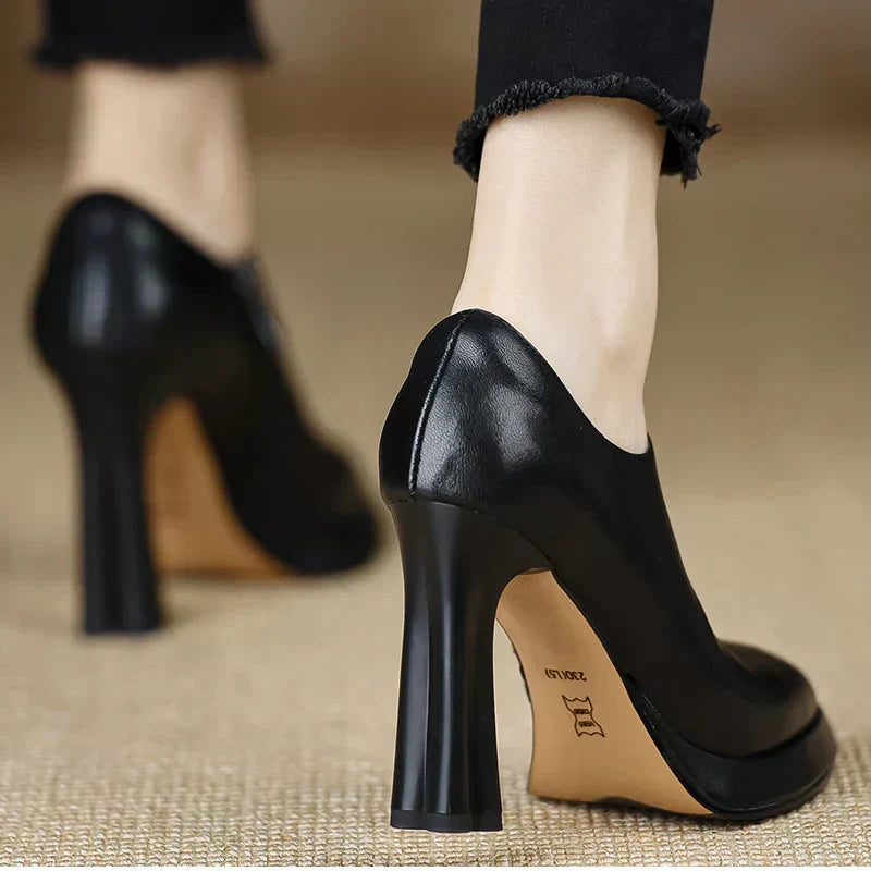 Stylish Real Leather Pumps