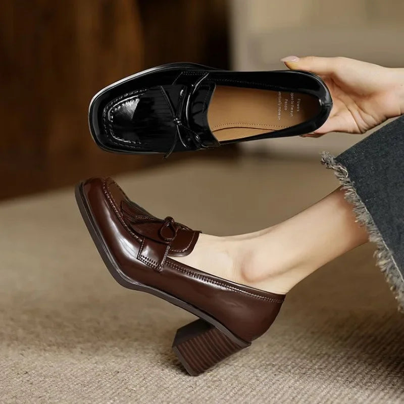 Loafer Real Leather Pumps