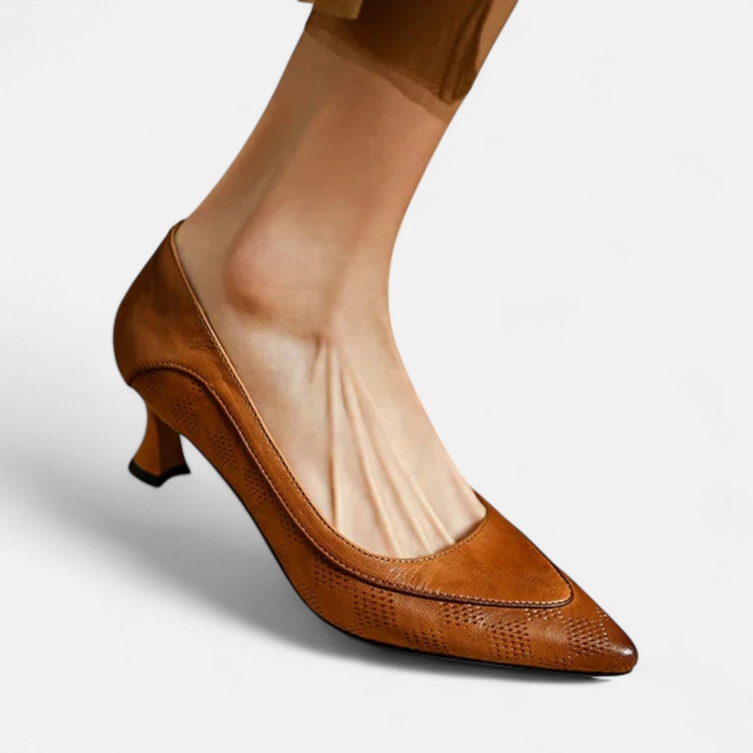 Refined Real Leather Heels