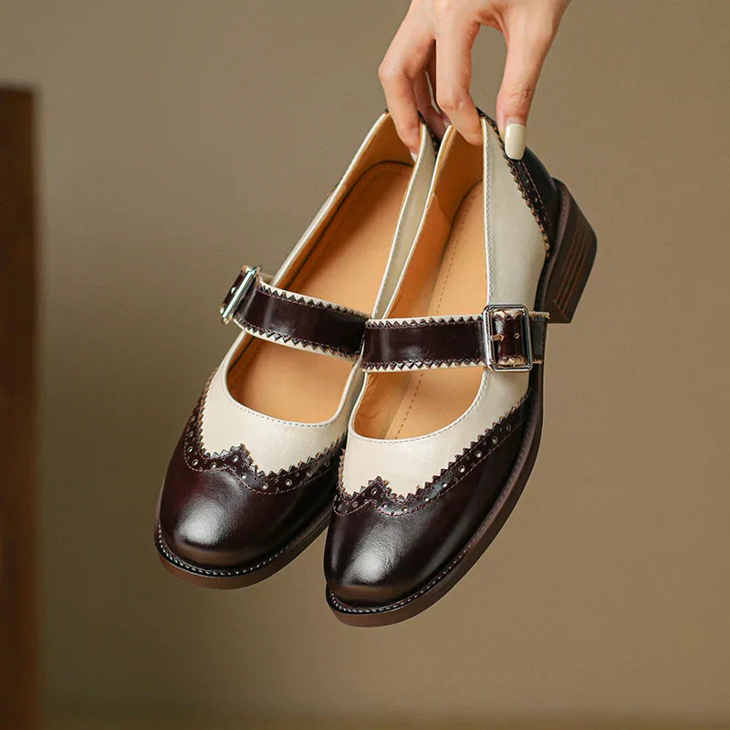 Miana Real Leather Mary Janes
